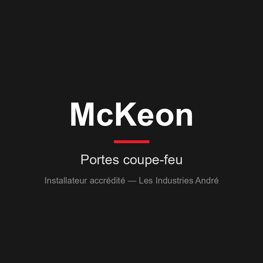 Portes coupe-feu McKeon